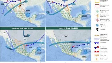 Frente Frío 45 traerá lluvias, vientos y frío a Edomex, CDMX e Hidalgo este fin de semana, advierte el SMN