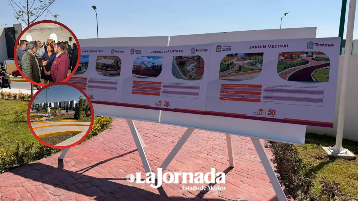 Tecámac recibe equipamiento urbano en conjuntos habitacionales