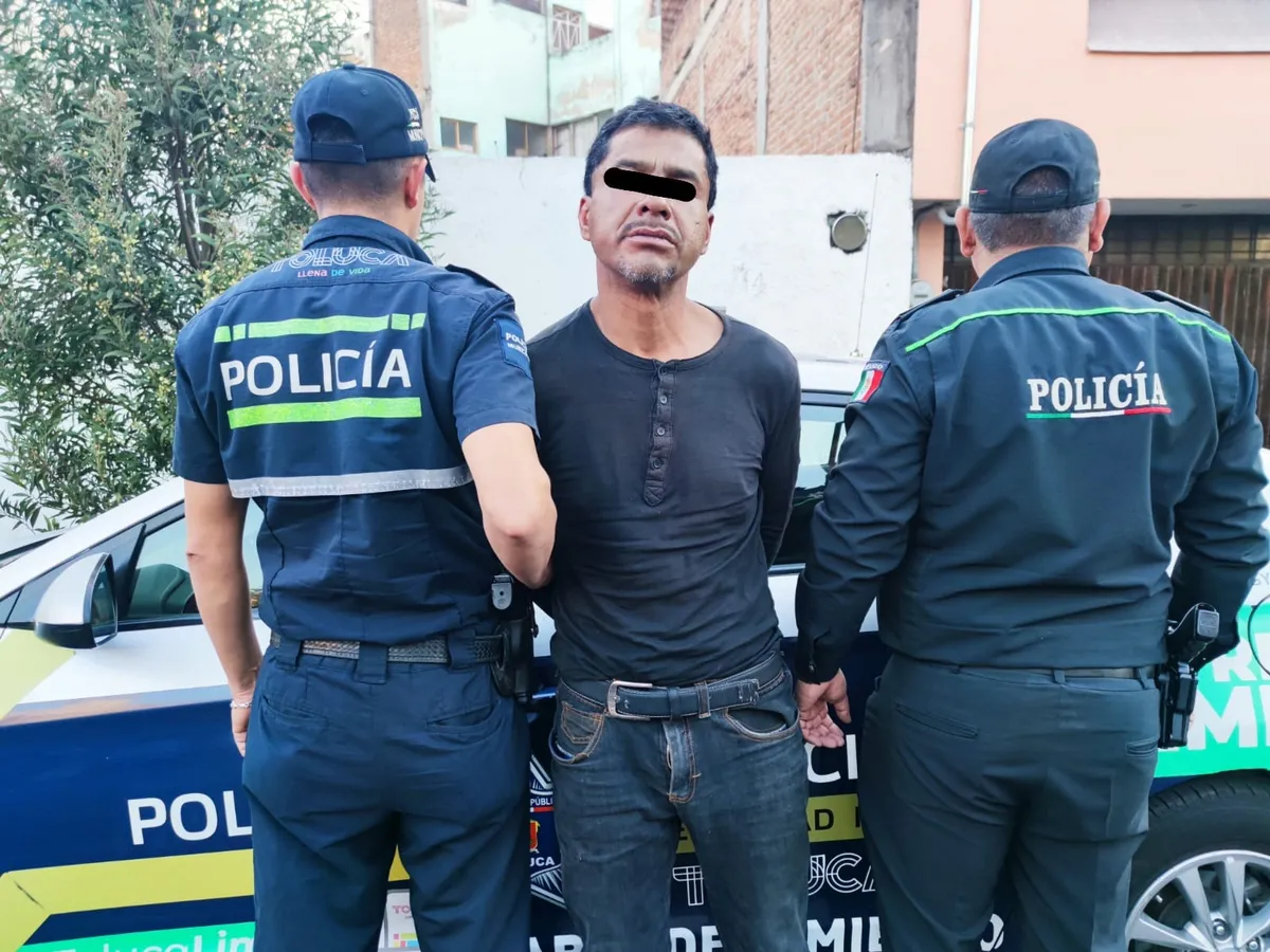 Toluca: Detienen a presunto asaltante sobre Morelos, en la capital mexiquense