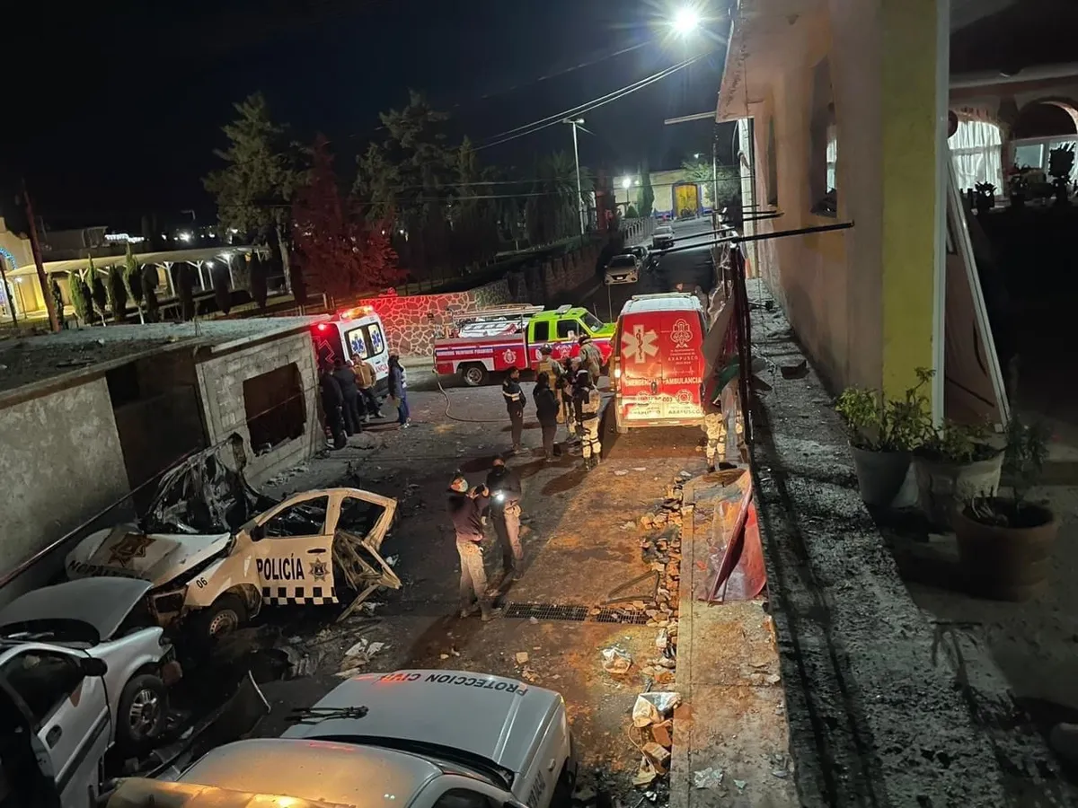 Lesionados tras explosión de patrulla en Nopaltepec fueron hospitalizados