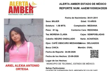 Alerta Amber: Se busca a Ariel Alexia Antonio Ortega, desapareció en Tecámac
