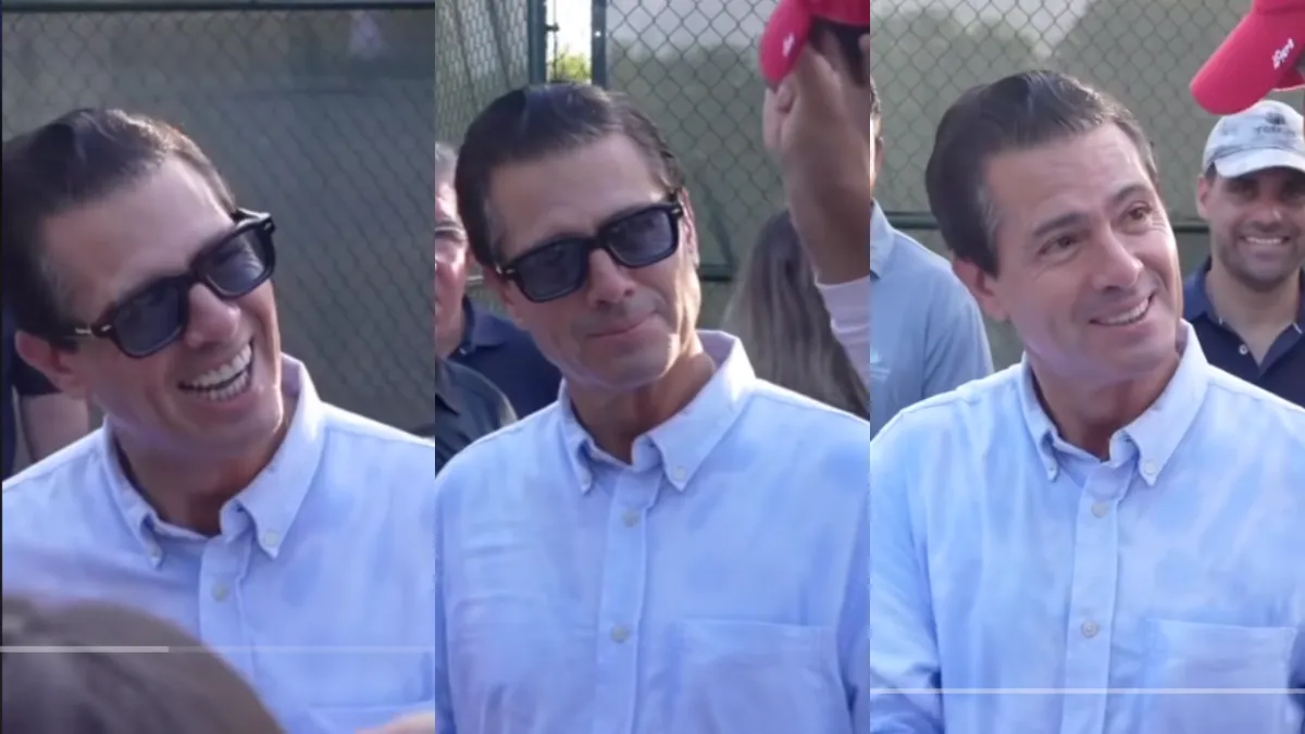 Enrique Peña Nieto fue captado en Punta Cana participando en un truco de magia.
