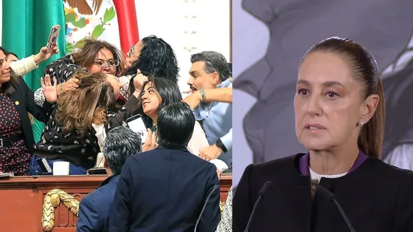 Sheinbaum condena violencia en Congreso de CDMX