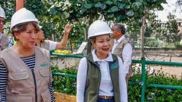 Delfina Gómez supervisa renovación del Parque del Pueblo