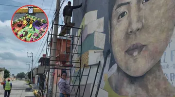 Restauran en Chimalhuacán el mural de Diana Velázquez, víctima de feminicidio