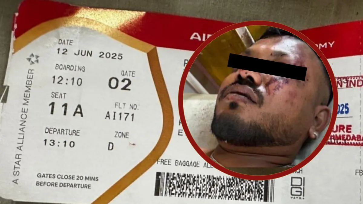 Sobrevive hombre al accidente de avión en India