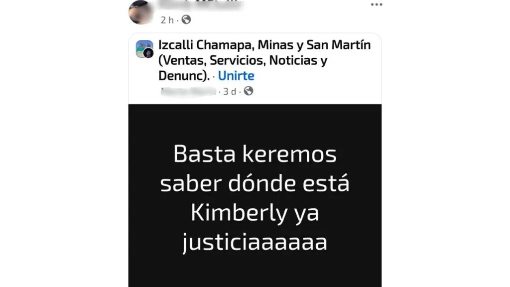 Caso Kimberly Moya preocupa en redes sociales; no hay rastro de ella