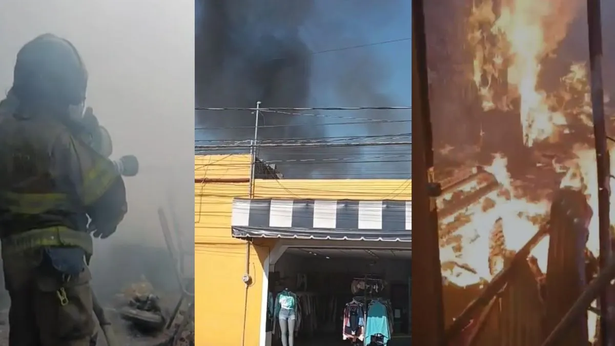 Vivienda se incendia en el centro de Texcoco [VIDEO]
