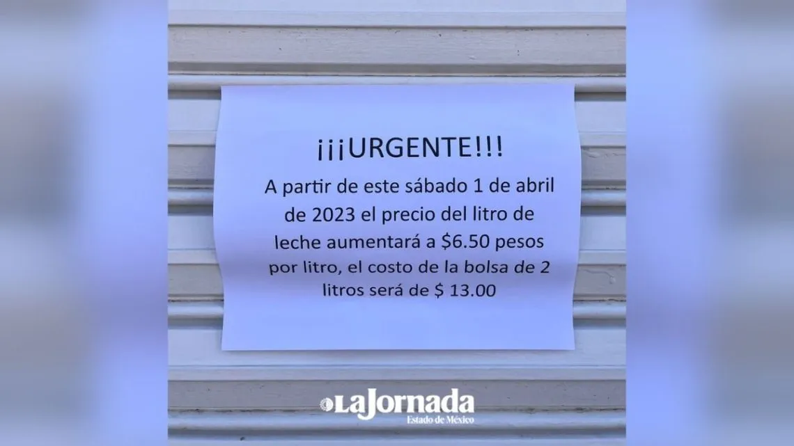 Alza de precio a leche Liconsa sorprende a mexiquenses