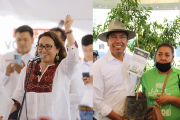 Donación de árboles y eventos masivos por cierres de campaña en Ecatepec