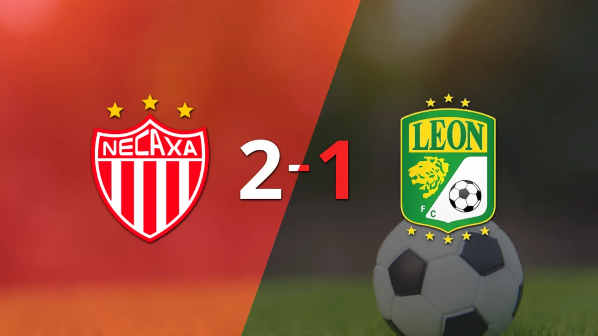 Con la mínima diferencia, Necaxa venció a León por 2 a 1