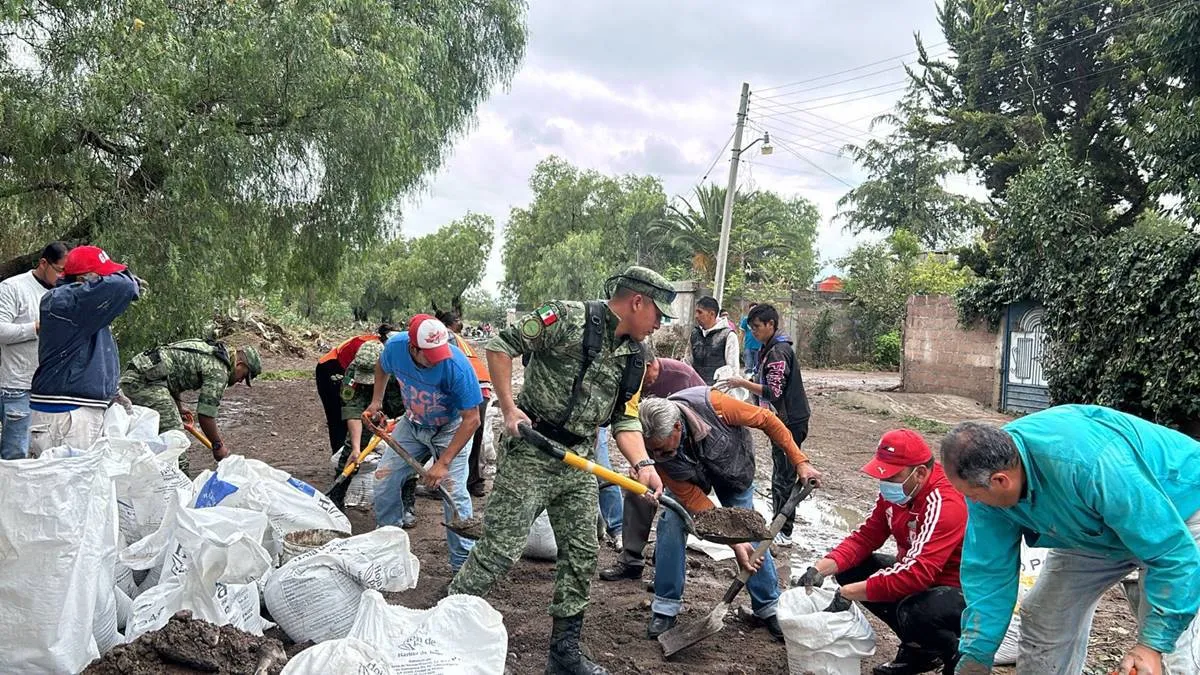 Valle de México: Ejército aplica Plan DNlll en municipios azotados por la lluvia