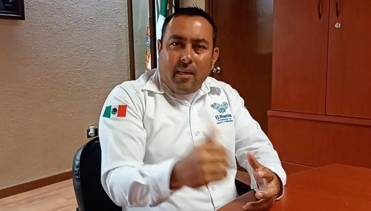 Noé Ramos encabezaba la presidencia municipal desde octubre de 2021 y buscaba ser relegido en los comicios de este año. Foto: Captura