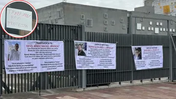 Trabajadores del Hospital de Zumpango protestan por prestaciones pendientes