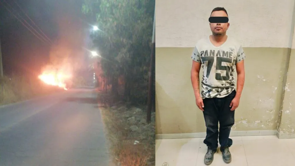 Texcoco: Detienen a sujeto por incendiar un pastizal