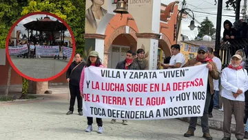 Marchan en el Valle de Teotihuacán contra la extracción irregular de agua