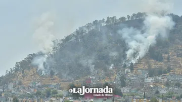 Cerro de La Teresona en Toluca se incendia