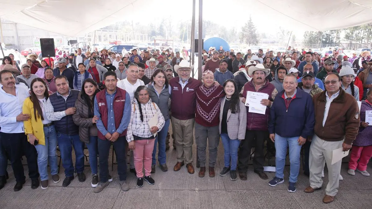 GEM entrega apoyo a productores agrícolas del norte del Edomex