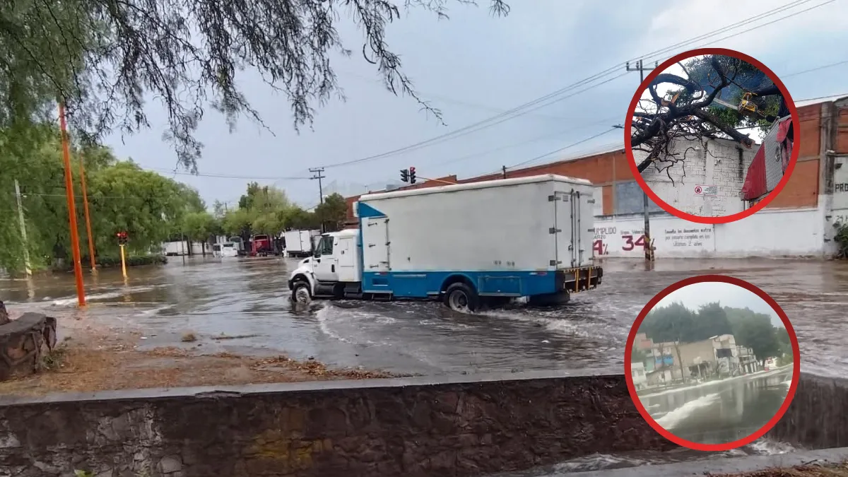 Lluvias y granizo generan algunas afectaciones en el Valle de México