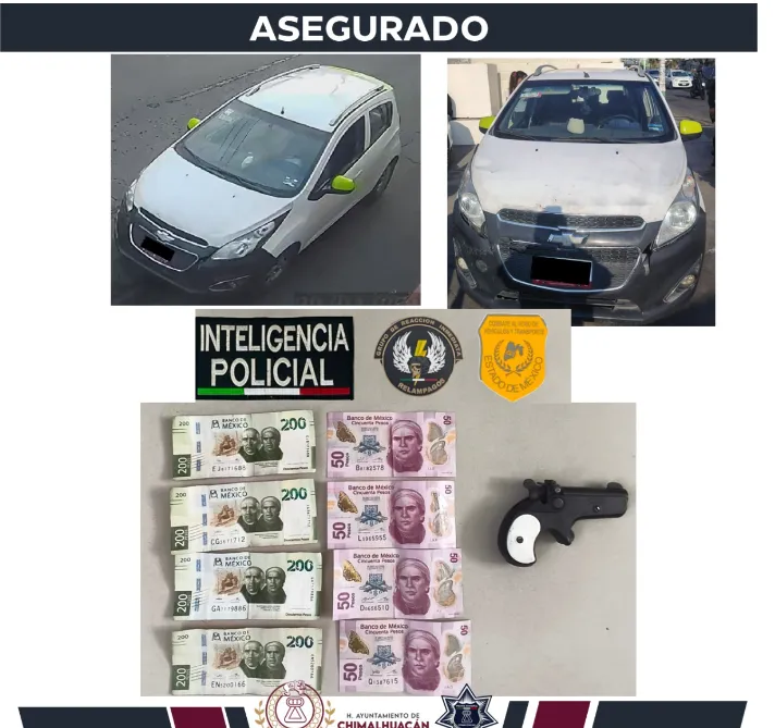 Desarticulan célula dedicada al robo de vehículos en Chimalhuacán tras video viral