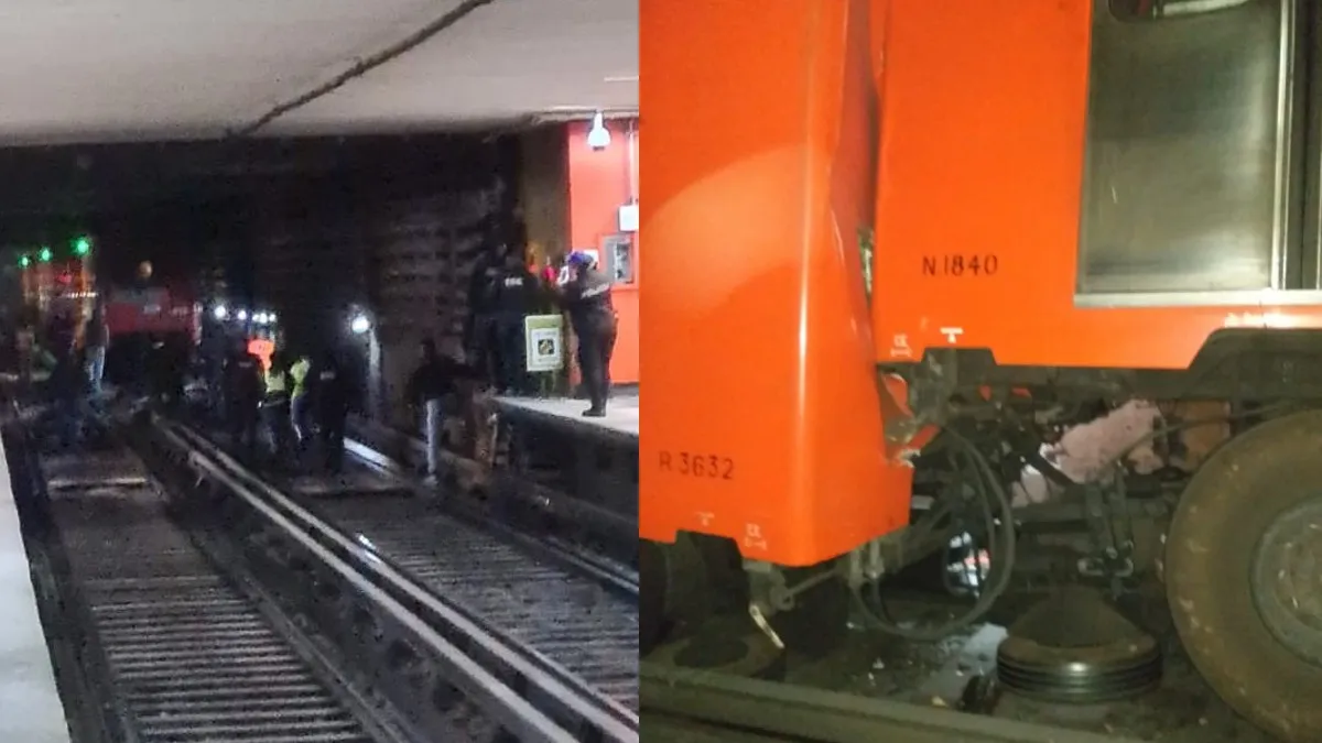 (VIDEO) Se registró choque de trenes en la línea 3 del Metro