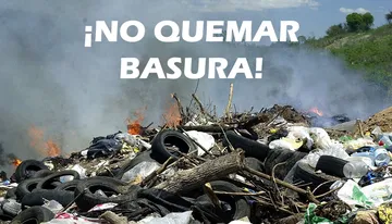 Las autoridades municipales subrayaron que la incineración de materiales como plásticos, PET, latas o medicamentos libera sustancias tóxicas que deterioran la calidad del aire.