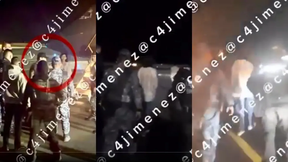 Ángela Aguilar y Christian Nodal fueron escoltados por fuerzas federales tras una balacera en Zacatecas cerca del rancho El Soyate.