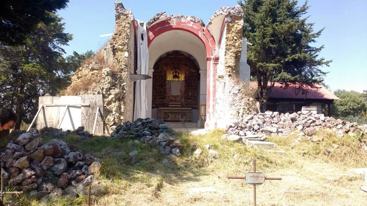 Capilla del S. XVII en Amecameca sobrevive a temblores y un incendio