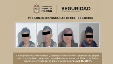 Detienen a extorsionadores en Almoloya de Juárez