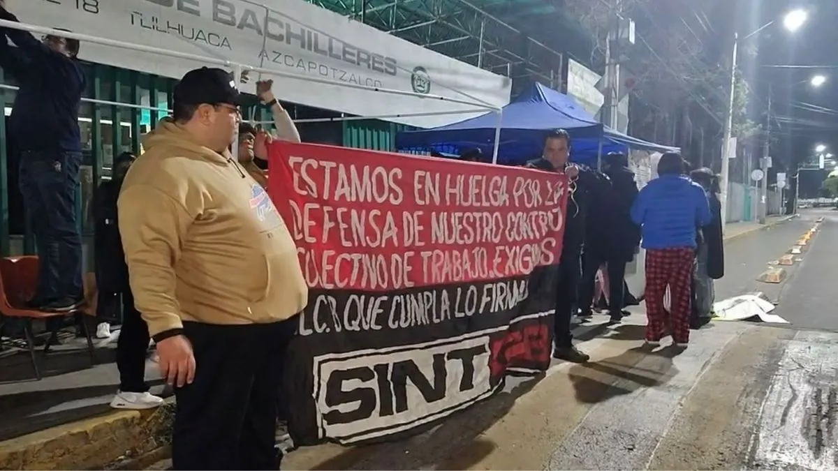 Planteles del Colegio de Bachilleres Edomex suspenden clases por huelga de trabajadores