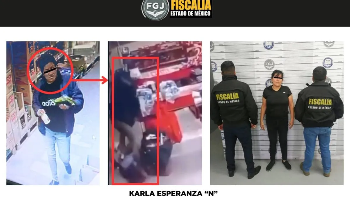 [VIDEO] Detenida, agresora de dos empleados de super en Ecatepec 