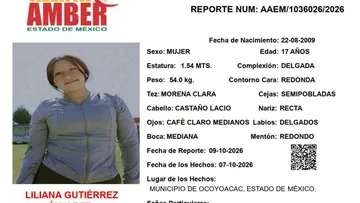 Alerta Amber: Se busca a Liliana Gutiérrez Álvarez, desapareció en Ocoyoacac