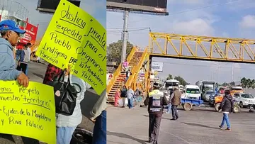 Bloqueo en la Texcoco-Lechería es por conflicto de límites territoriales. Esto sabemos