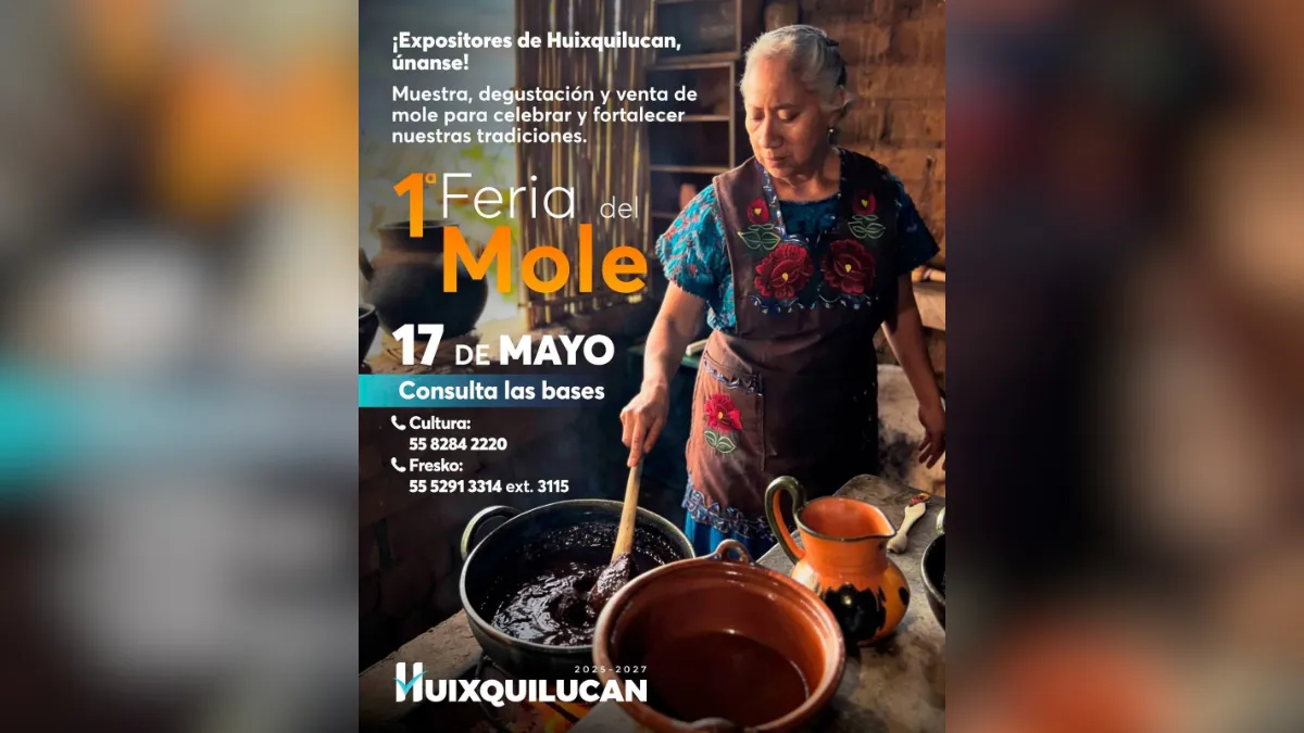 Huixquilucan invita a participar en la “Primera feria del mole 2026”