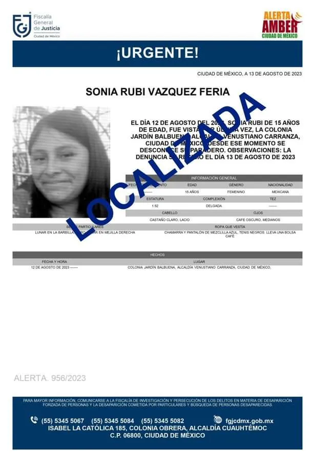 Chimalhuacán: localizan con vida a Sonia, joven desaparecida en el metro de la CDMX