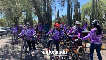 Texcoco: Mujeres arman rodada en conmemoración del 8M