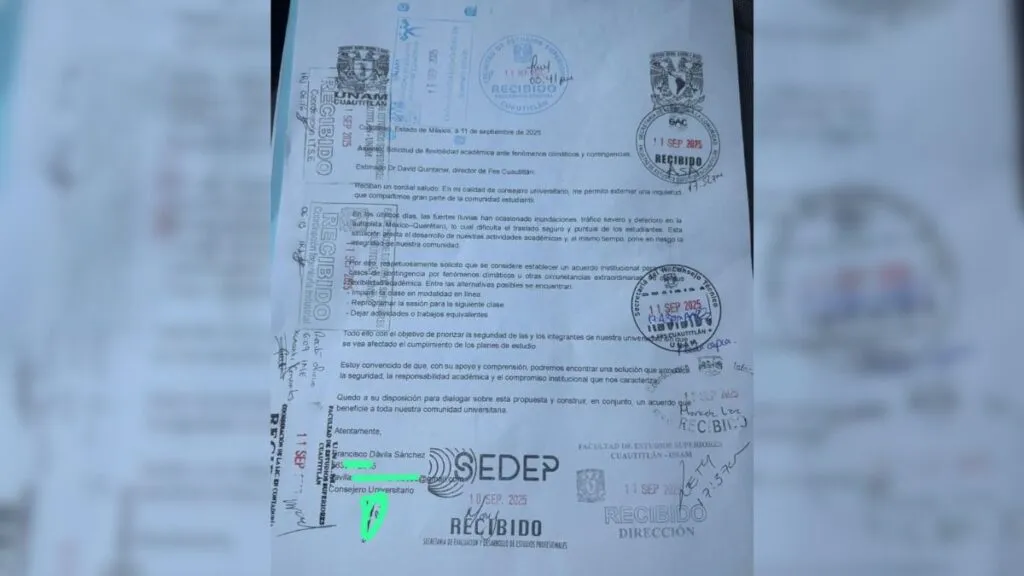Estudiantes de FES Cuautitlán exigen flexibilidad académica ante lluvias e inseguridad