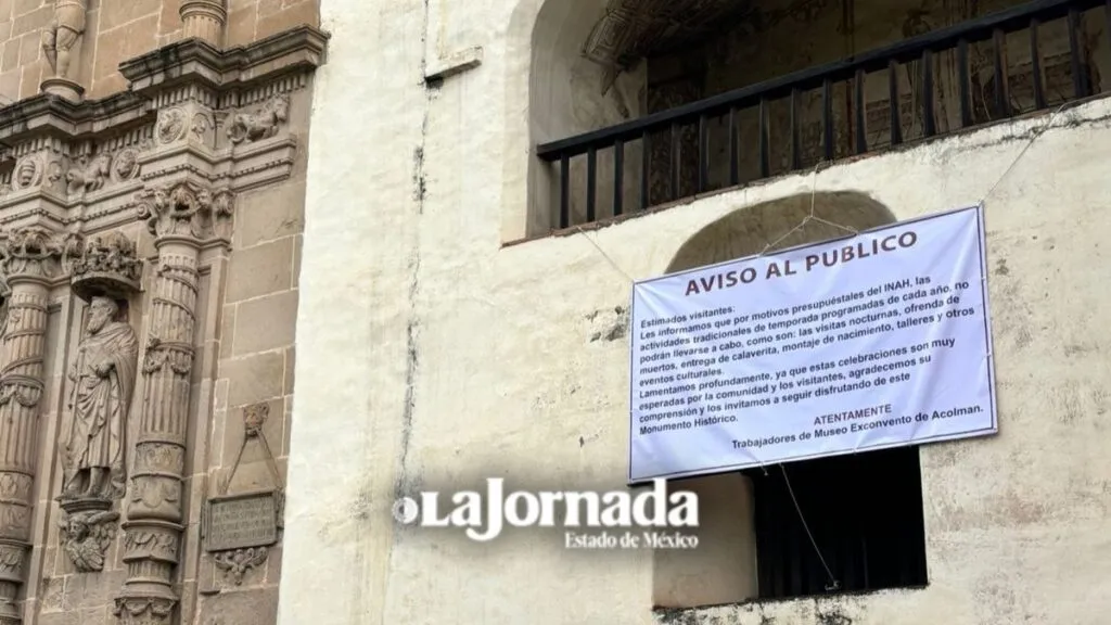 Ex convento de Acolman suspende ofrenda y calaverita este año