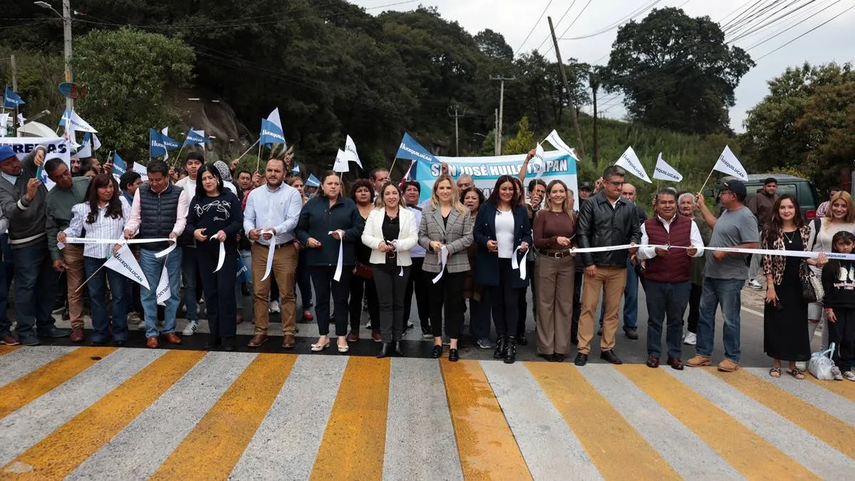 Huixquilucan repavimenta 2.7 kilómetros de la carretera Río Hondo-Huixquilucan