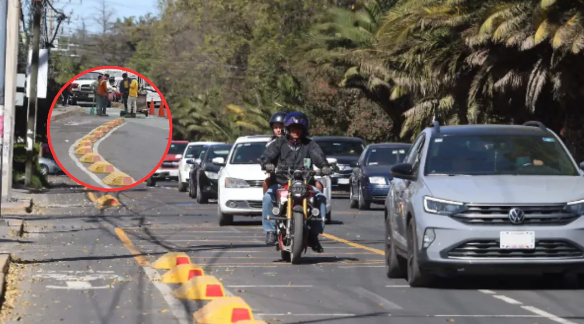 Transportistas califican como fallida la ciclovía de Isidro Fabela por caos vial y ambulantaje