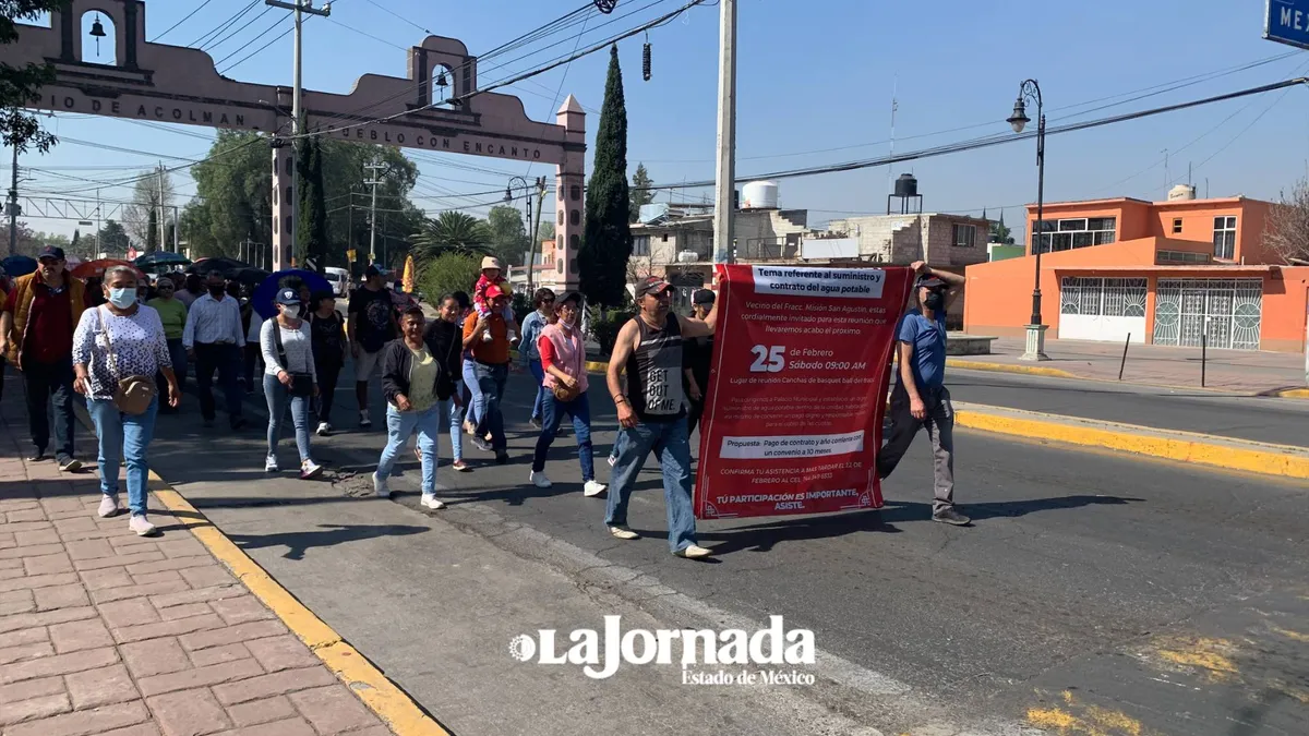 Video: Protestan por un mes sin agua en Acolman