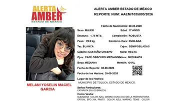Alerta Amber: Se busca a Melani Yoselin Maciel García; desapareció en Toluca