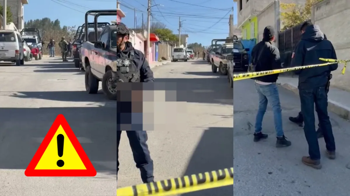 Elementos de seguridad acordonan área en la colonia El Mirador por restos humanos abandonados.