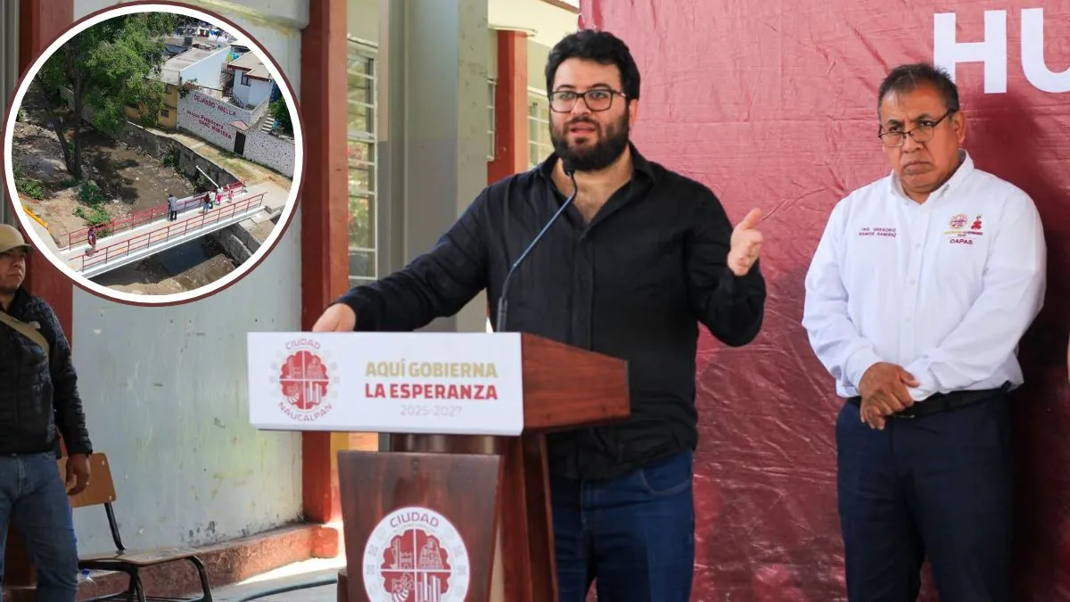 Alcalde Isaac Montoya entrega rehabilitación del puente peatonal que conecta Minas Coyote y Minas San Martín