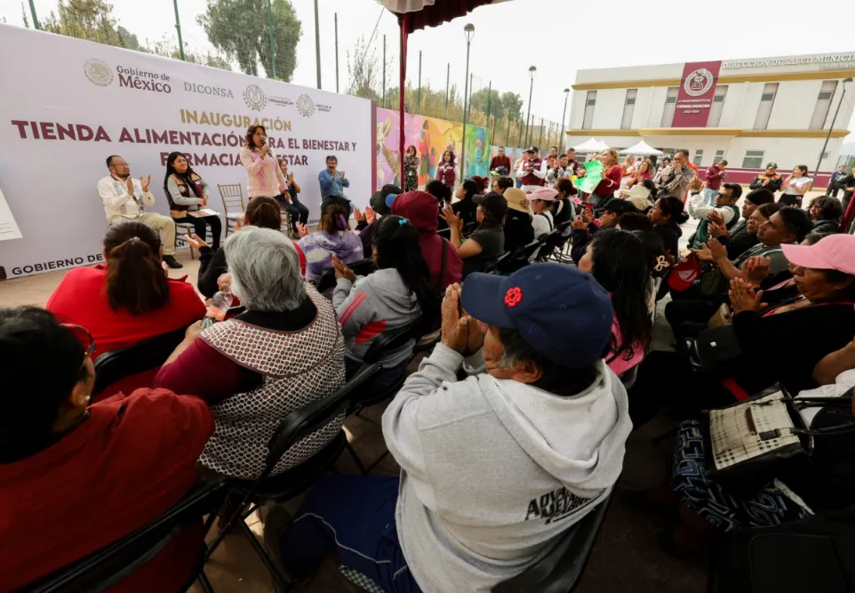 Inauguran tienda y farmacia del bienestar en Chimalhuacán: amplían acceso a productos básicos y medicamentos