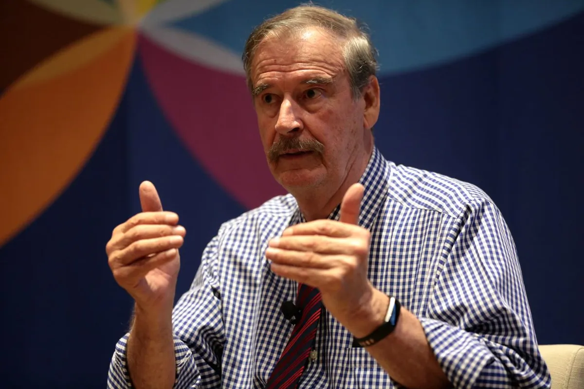 Foto de Vicente Fox, quien lanzó nuevamente un insulto antisemita contra Claudia Sheinbaum.