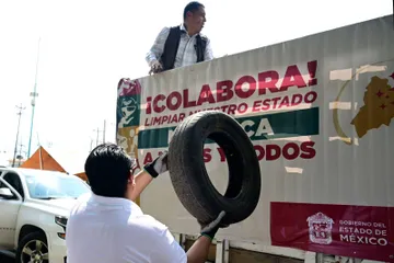 Activan campaña contra la quema de llantas durante las fiestas decembrinas