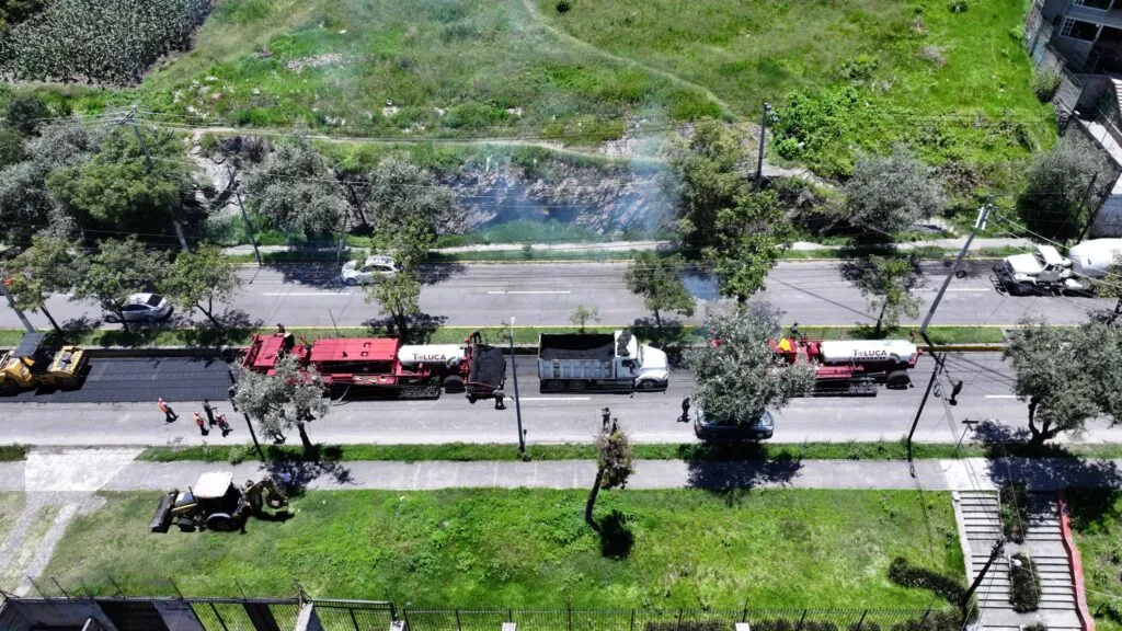 Inicia Toluca repavimentación de Paseo Matlatzincas con el “Diablo Dragón”