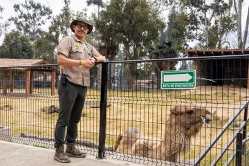 Huitzilihuitl Barrera, promueve el cuidado animal en el Parque Ecológico Zacango