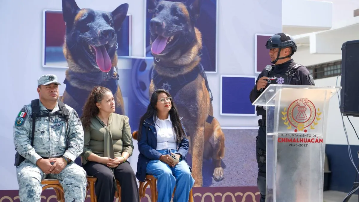 Chimalhuacán: Inauguran Unidad Canina K9 para reforzar seguridad